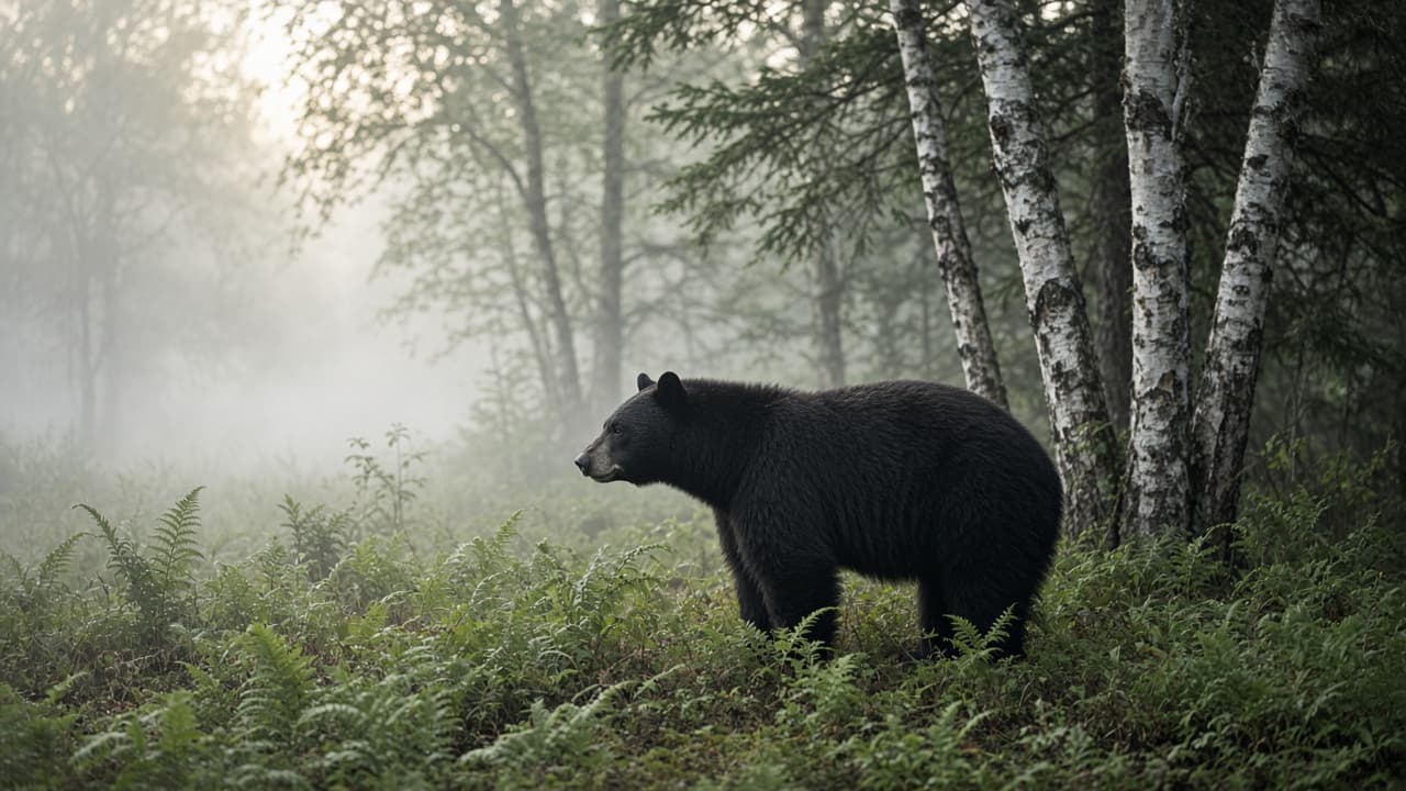 Black bear in a dream