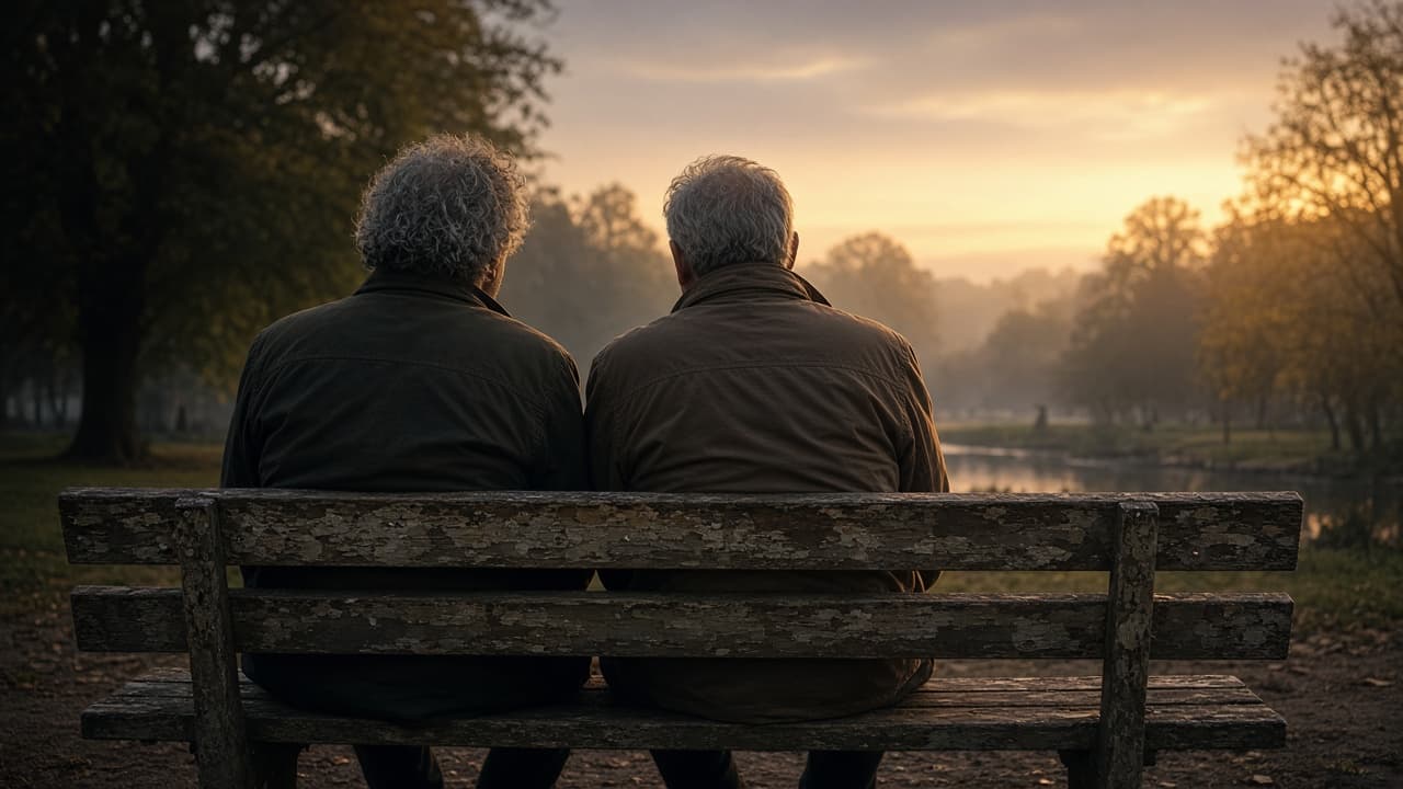 Old friends together in a dream