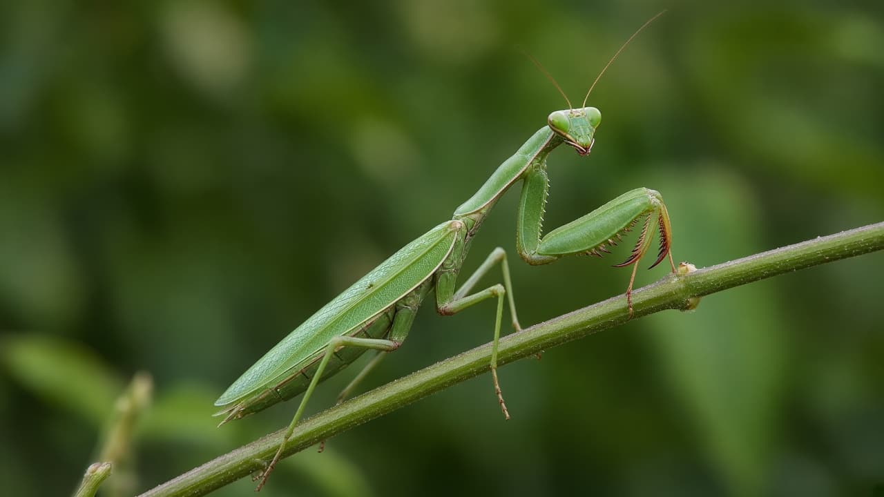 Praying mantis in a dream