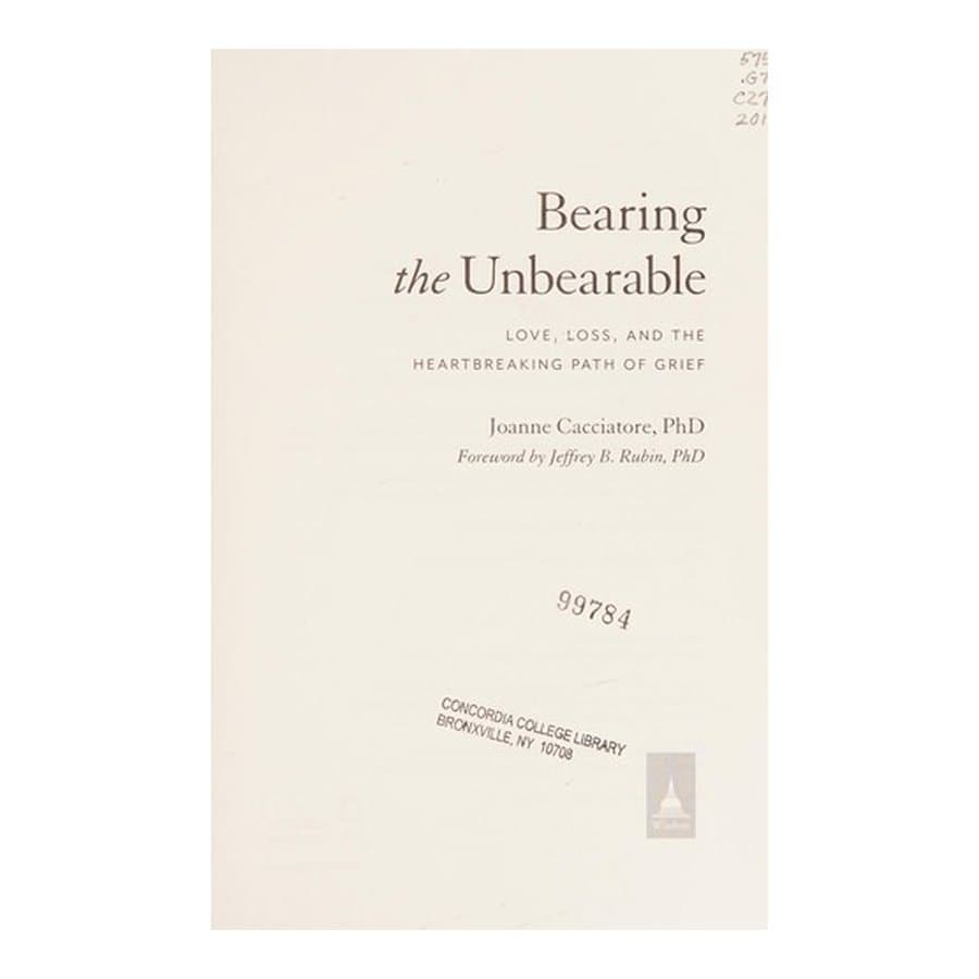 Bearing the Unbearable