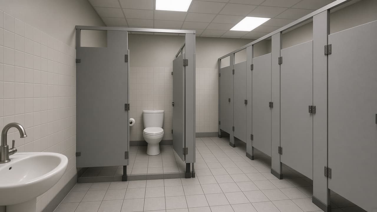 A bathroom in a dream