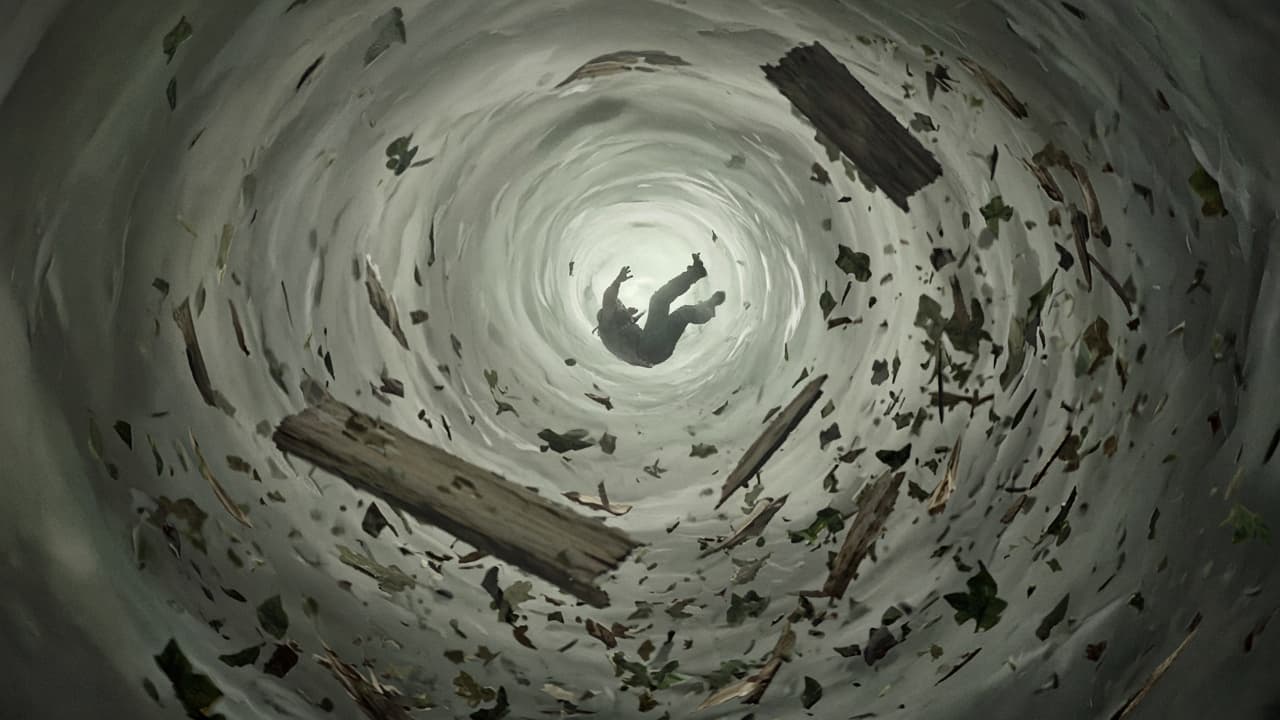 Inside a tornado funnel in a dream