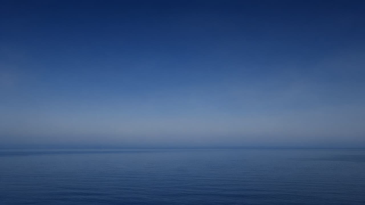 A field of blue sky and sea in a dream