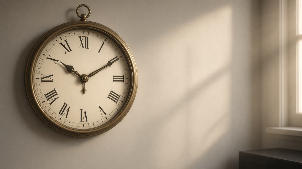 A clock in a dream