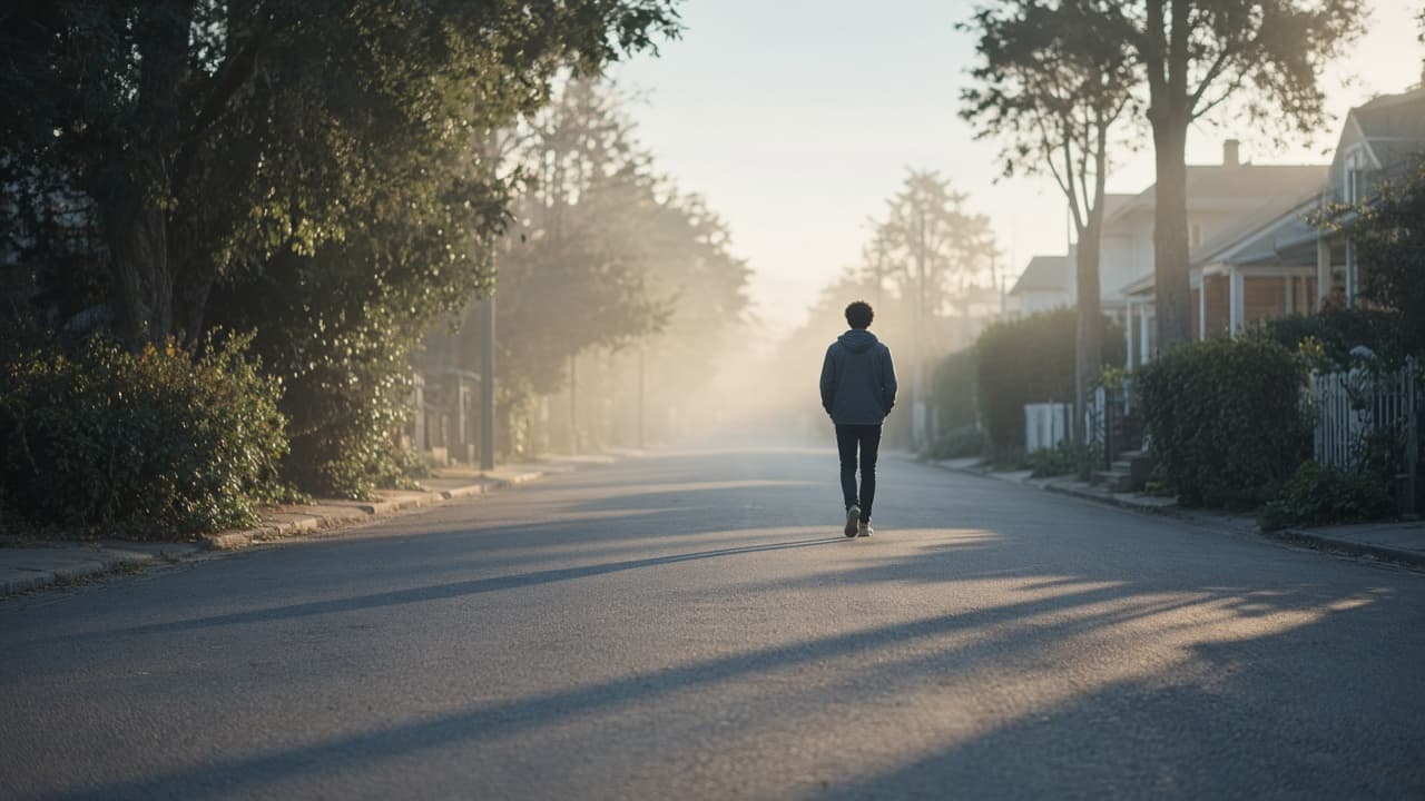 An ex boyfriend walking away in a dream