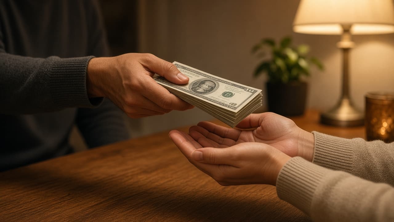 Receiving money in a dream