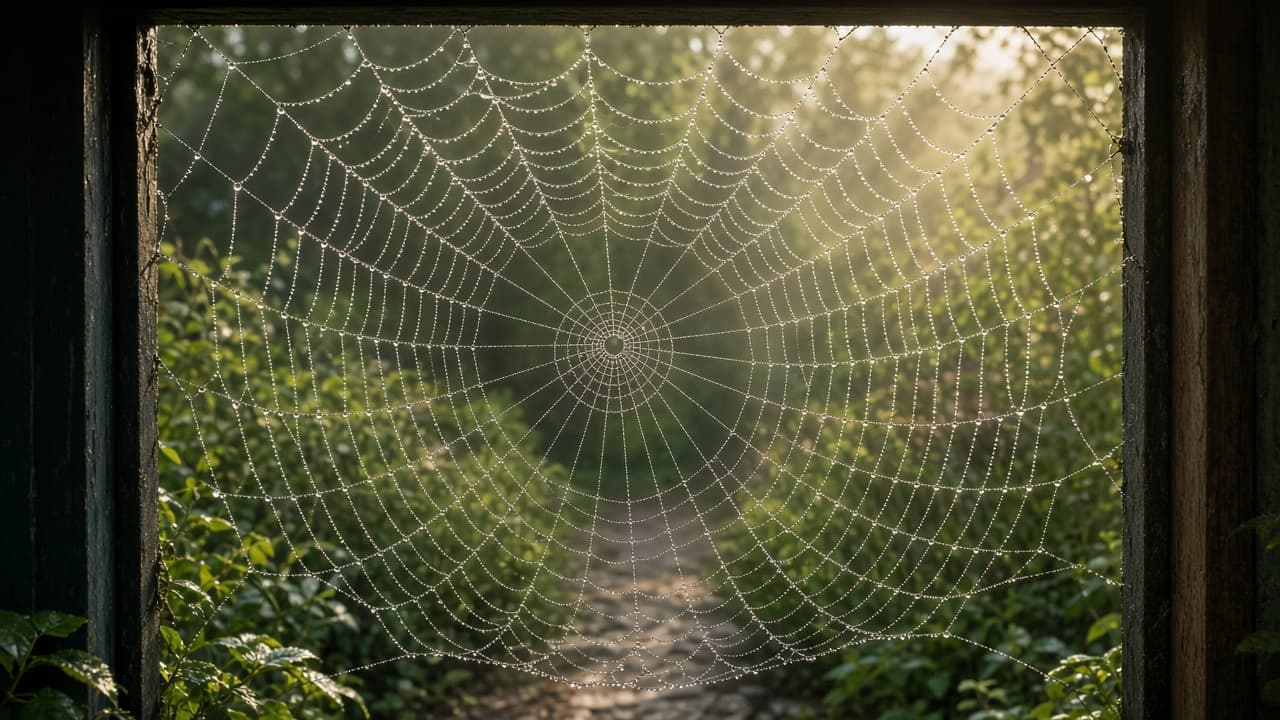 A spider web in a dream