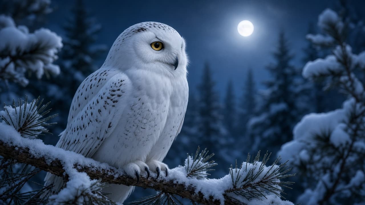 A white owl in a dream